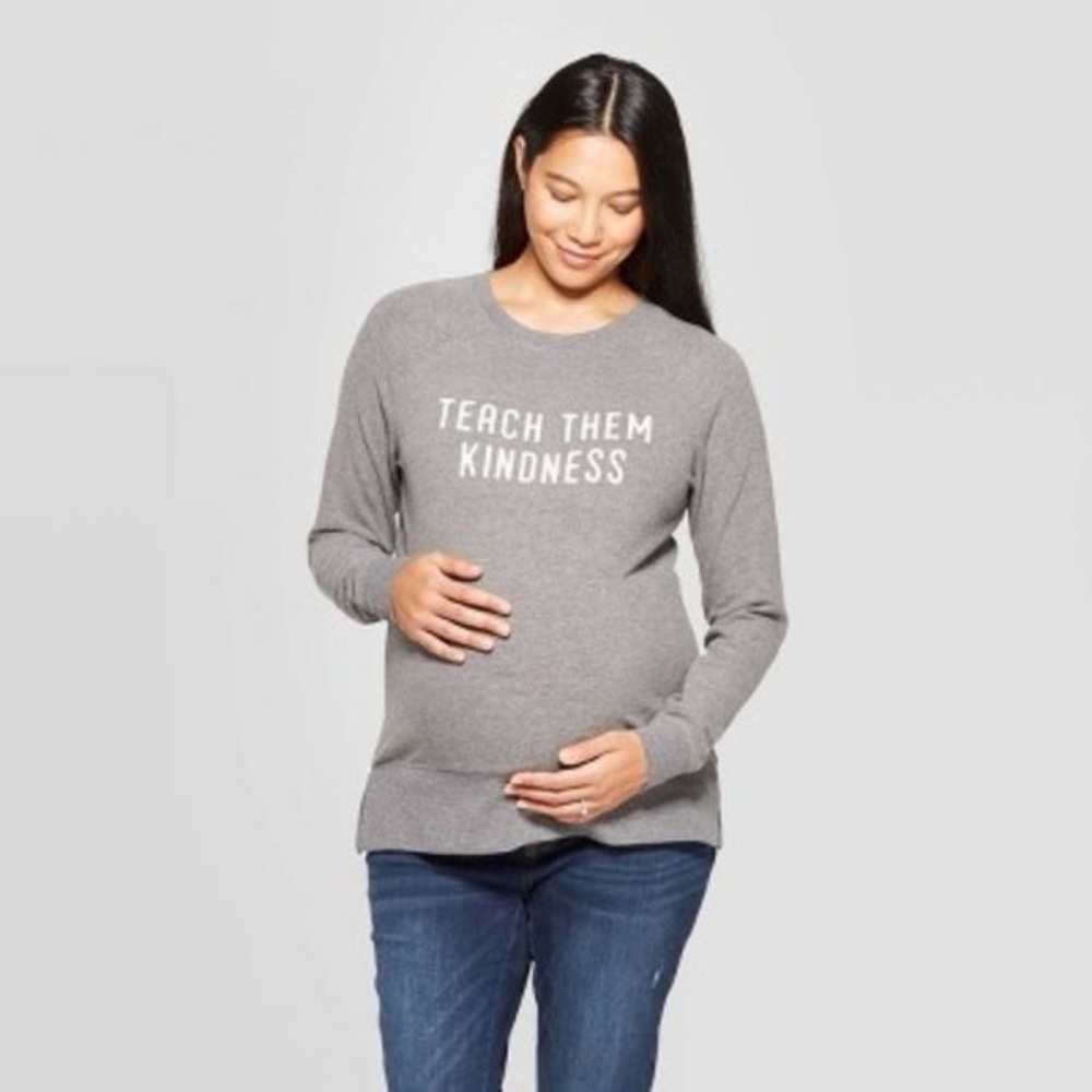 Isabel Maternity by Ingrid & Isabel Gray Sweatshirt